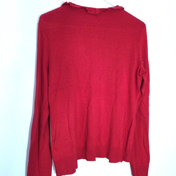 Kenneth Cole Reaction Red Cardigan Sweater Size S - Picture 2 of 3